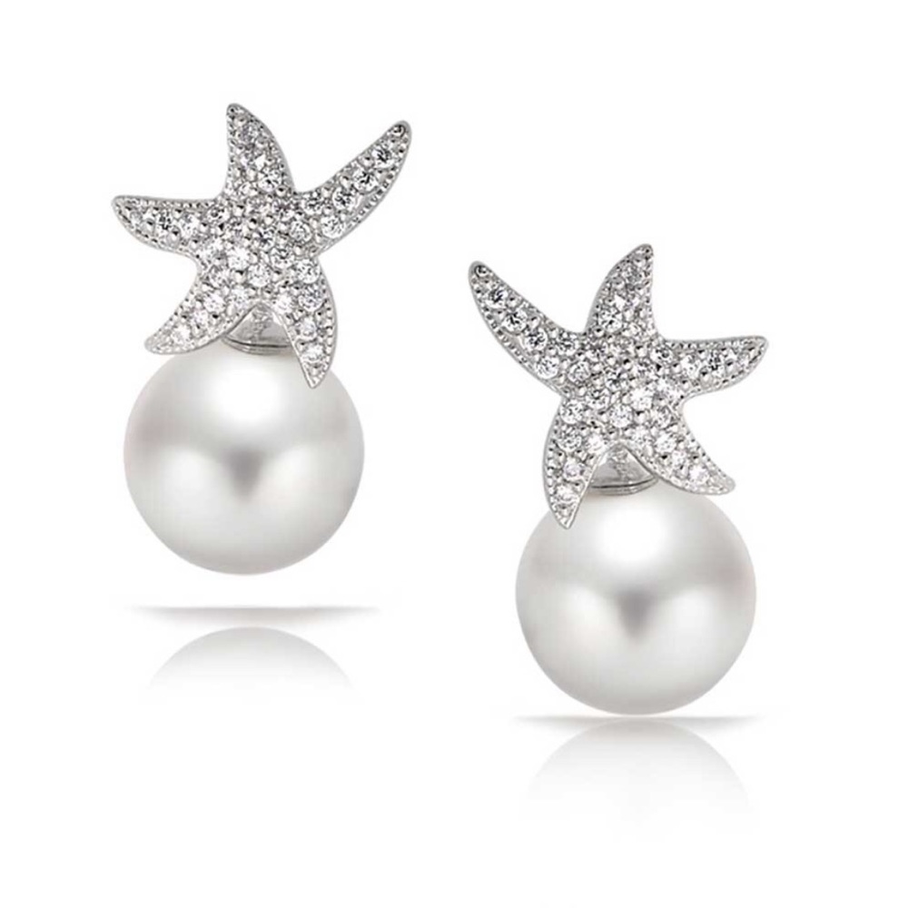 SUMMER LOVIN STUDS PEARL STUD EARRING - Picture 2 of 8